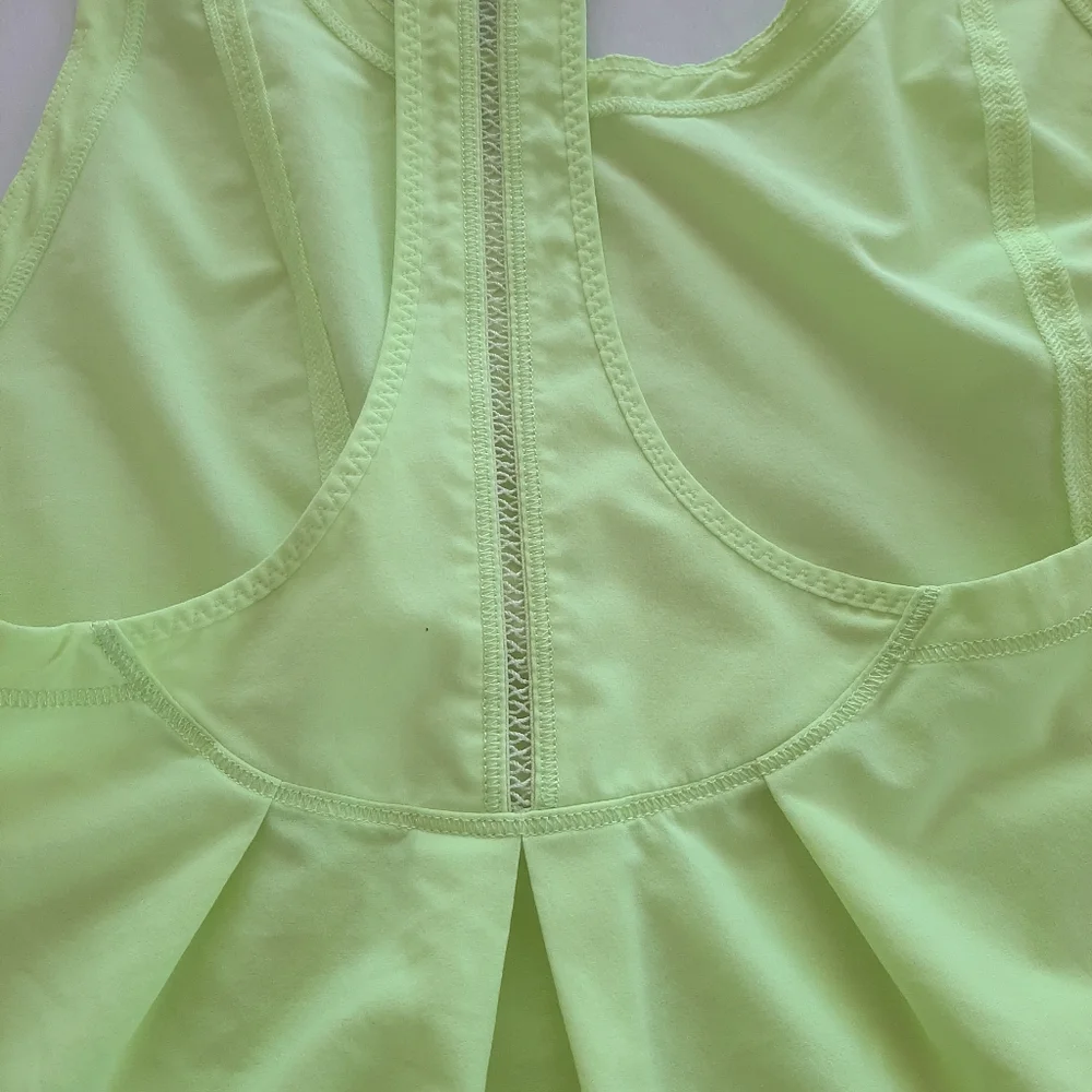 lululemon athletica Lime Green Racerback Tank Top